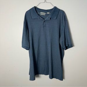 EUC Ron Chereskin Swift Dry Mens Short Sleeve Shirt XXL Blue  2X